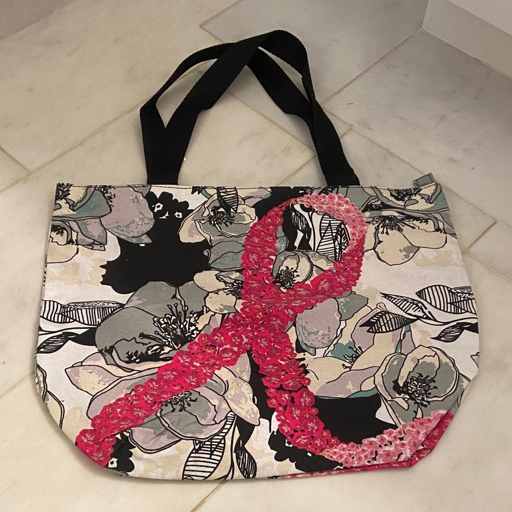 🧡 Women’s AVON breast cancer awareness tote bag